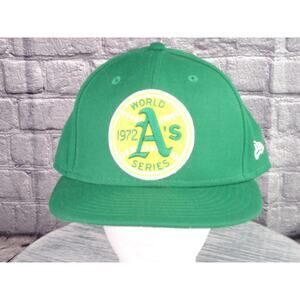 New Era Oakland Athletics 1972 World Series Patch Fitted Hat Classic Green 7 7/8